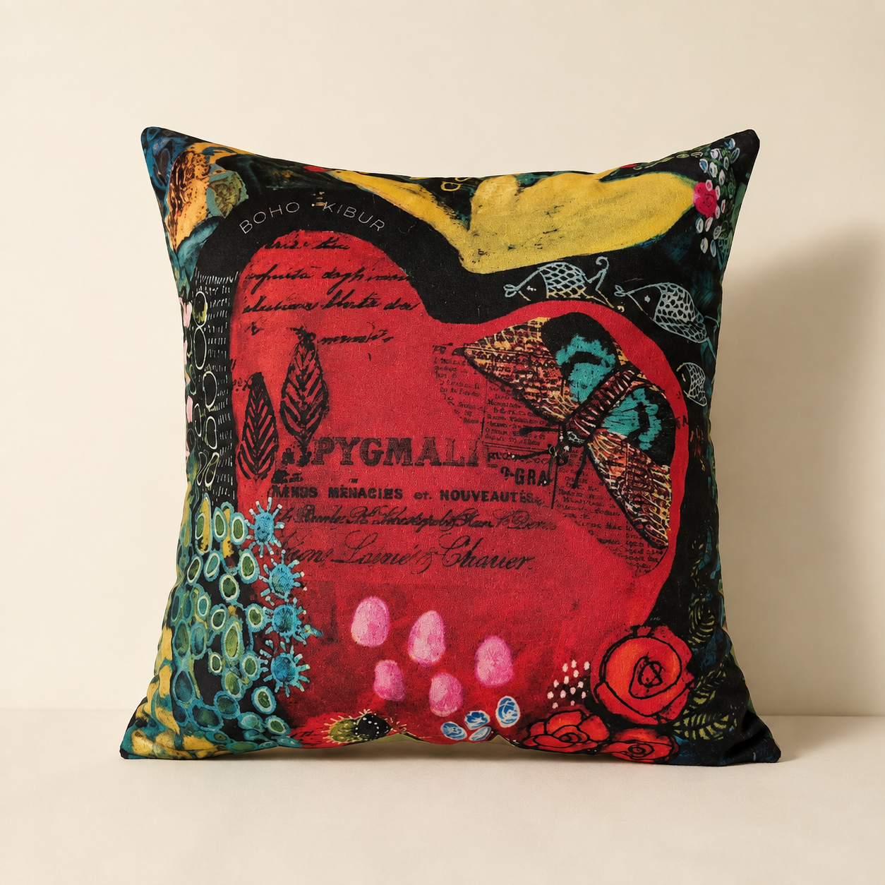 Cojín Boho Kibur Modelo 03, Serie 2025 · Loreto, diseño de Liliana Silva