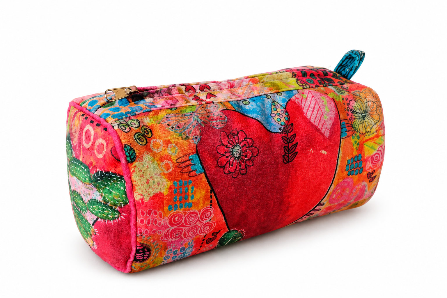 Estuche cosmetiquero de arte textil Boho Kibur